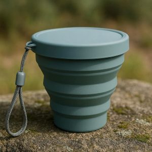 2 Portable Foldable Silicone Cup for Camping & Hiking
