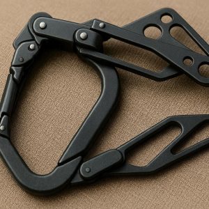 Foldable Carabiner Clip for Lightweight Hiking Gear