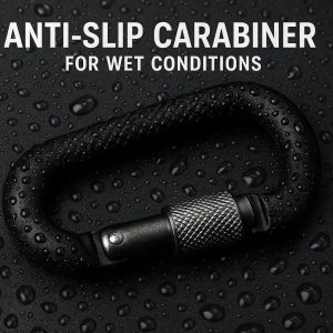 Anti-Slip Carabiner for Wet Conditions & Fishing