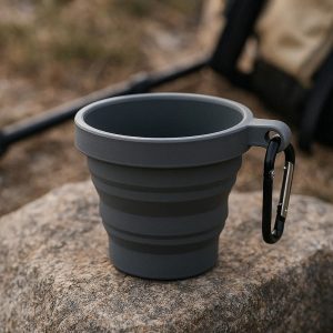 5 Durable Foldable Outdoor Cup for Hiking & Emergency Use