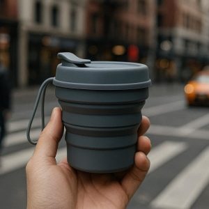 7 Compact Foldable Silicone Cup for Urban Commuters